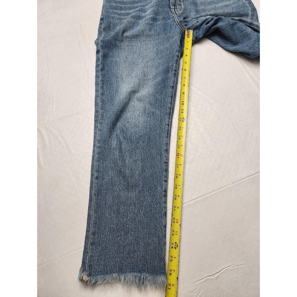 Madewell Jeans Womens 31 Blue The Perfect Vintage High Rise Crop‎ Frayed Hem - Picture 9 of 13
